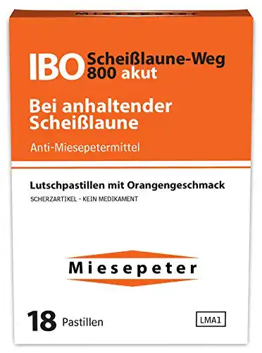 Scherztabletten Miesepeter Bonbons, IBO Scheißlaune-Weg 800