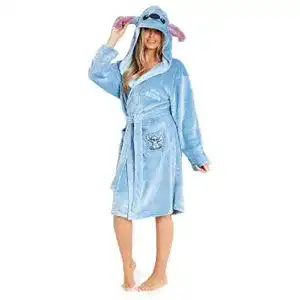 Bademantel Damen Disney Lilo & Stitch , Morgenmantel Damen Stitch