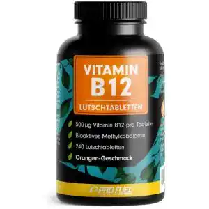 Vitamin-B12-Lutschtabletten ProFuel, 240x mit 1000µg (mcg) aktiv