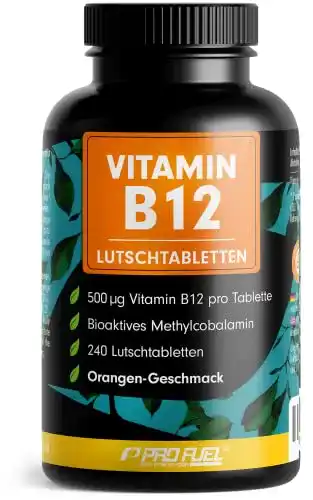 Vitamin-B12-Lutschtabletten ProFuel, 240x mit 1000µg (mcg) aktiv