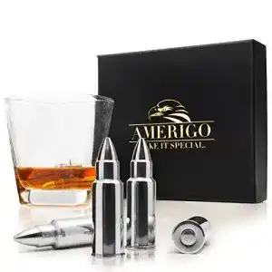 Whisky-Steine Amerigo Premium Edelstahl Steine Geschenkset