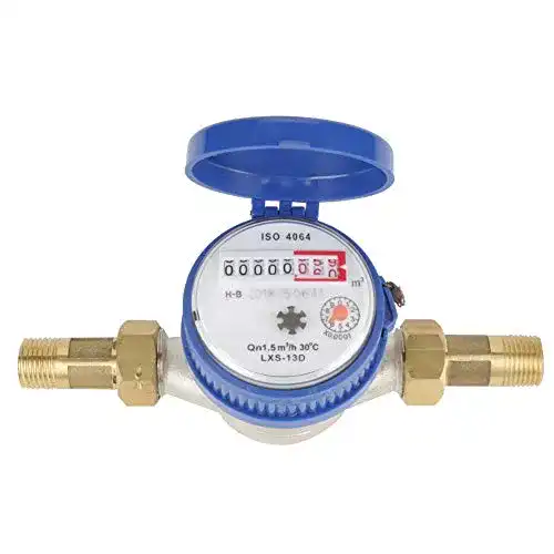 Wasserzähler DEWIN Garten Geeicht, 15mm 1/2 Zoll Kalt