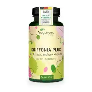5-HTP Vegavero Kapseln | Vergleichssieger 2023* | aus Griffonia | Mit