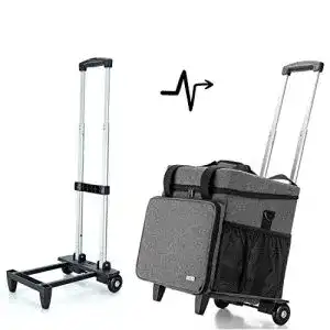 Nähmaschinentasche Luxja Overlock Trolley, Abnehmbar