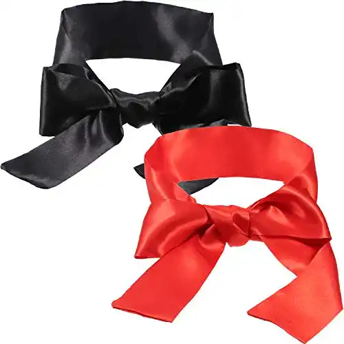 Augenbinde Hestya Satin-Schlafmaske, Augenmaske, 2 Stück