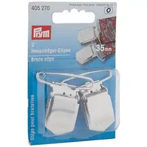 Hosenträger-Clips Prym Hosenträgerclips 35 mm Stahl