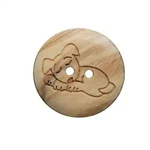 Kinderknöpfe Hartmann-Knöpfe süße Holz Knöpfe 2 Loch Hund