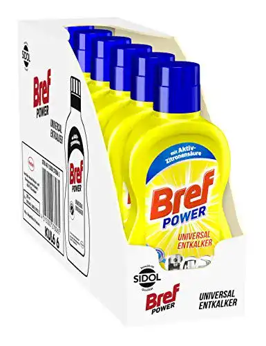Entkalker Bref Power Universal, 6 x 500ml mit Aktiv-Zitronensäure