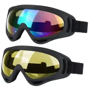 Crossbrille JTENG Motorrad Goggle Motocross Skibrille (2pcs)