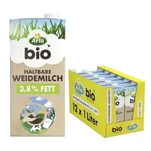 Milch Arla Bio Haltbare Weide 3,8% Fett (12 x 1L)