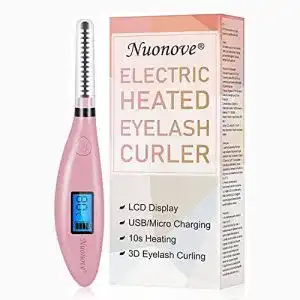 Beheizbare Wimpernzange Nuonove, LCD-Display, USB/Micro