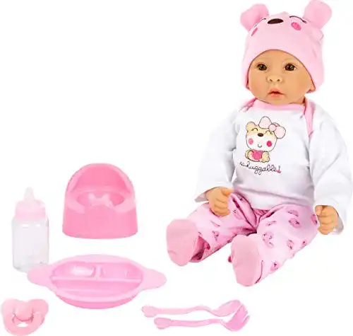 Puppe Weichkörper Small Foot Babypuppe Mädchen mit Zubehör