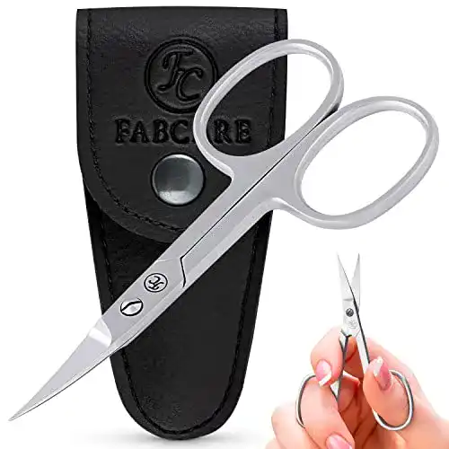 Nagelschere FABCARE inkl. Etui & Ebook, extra scharf