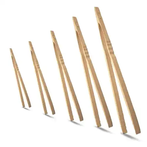 Grillzange Holz BierEx XXL Profi Grillzange aus Holz 74cm 740mm extra