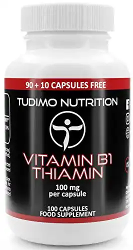 Vitamin B1 TUDIMO Thiamin Hochdosiert 100 mg Kapseln, 100 St.