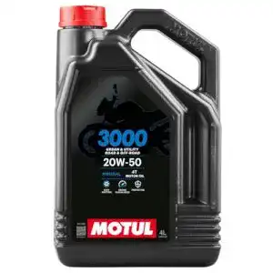 Motoröl 20w50 Motul 104050 3000 4T, 20 W-50, 4 L