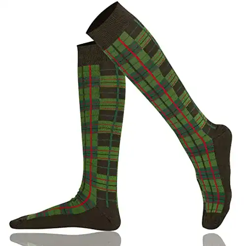 Kniestrümpfe Mysocks Unisex lange Socken Design prüfen khaki
