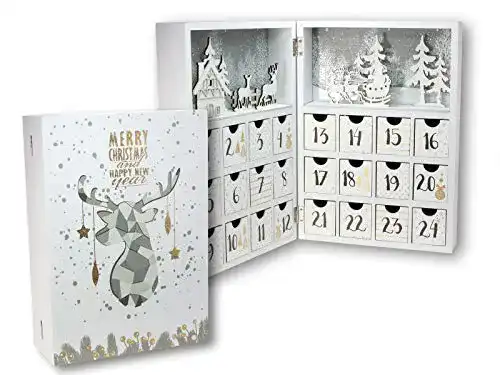 Adventskalender aus Holz Spetebo Holz Adventskalender Buch