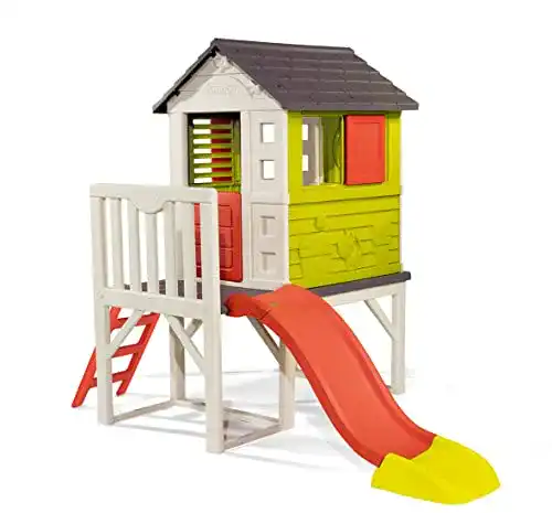 Die beste Spielhaus Smoby 810800 – Stelzenhaus - mit Rutsche, XL Spiel-Villa 2026 Test Bestseller Spielhaus Smoby 810800 – Stelzenhaus – mit Rutsche, XL Spiel-Villa