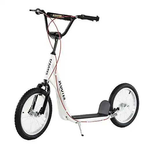 Roller mit Luftreifen HOMCOM mit Luftreifen und Handbremse