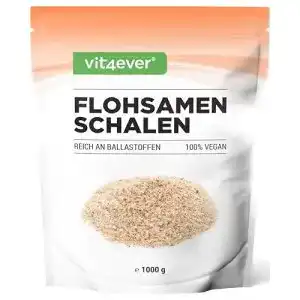 Flohsamen Vit4ever schalen 1,1 kg – 1100 g – Rückstandskontrolliert
