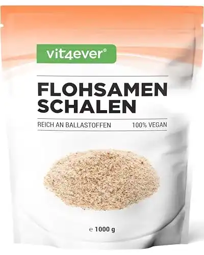 Flohsamen Vit4ever schalen 1,1 kg – 1100 g – Rückstandskontrolliert