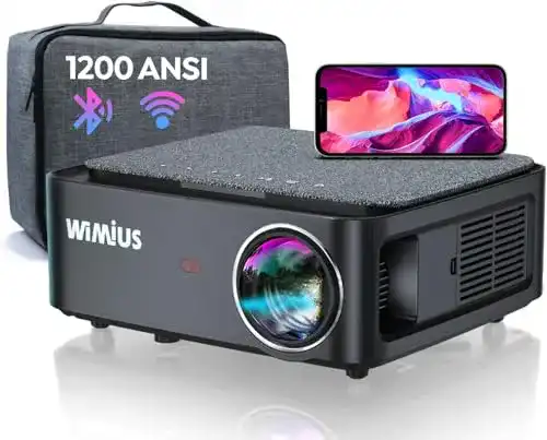 Beamer unter 300 Euro WiMiUS Beamer, Full HD 1080P