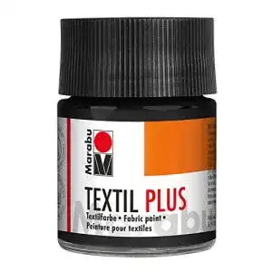Textilfarbe Schwarz Marabu 17150005073 Textil Plus schwarz 50 ml