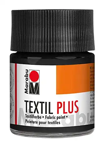 Textilfarbe Schwarz Marabu 17150005073 Textil Plus schwarz 50 ml