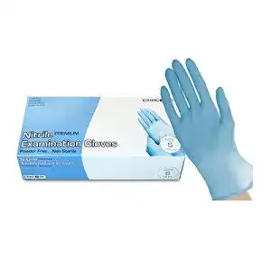 Einmalhandschuhe (blau) MW Nitril-Handschuhe 100 Stück Spender