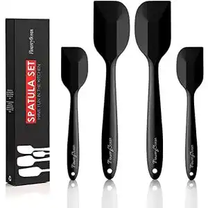 Spatel FloweryOcean 4 Silikon Hitzebeständig Spatulas BPA Frei