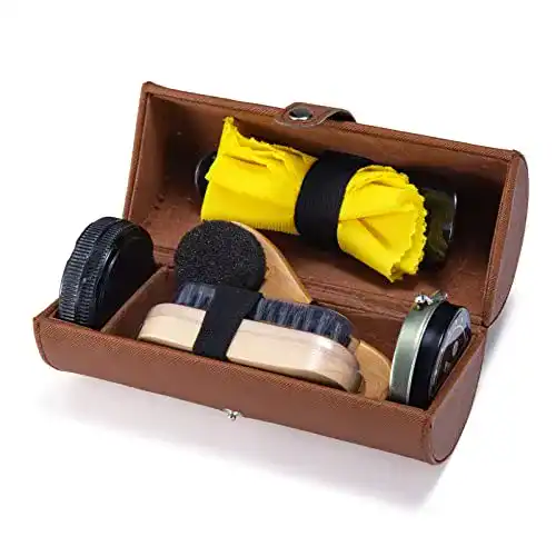 Schuhputzset YUET Schuhputz-Pflege-Set, 7-teiliges Set