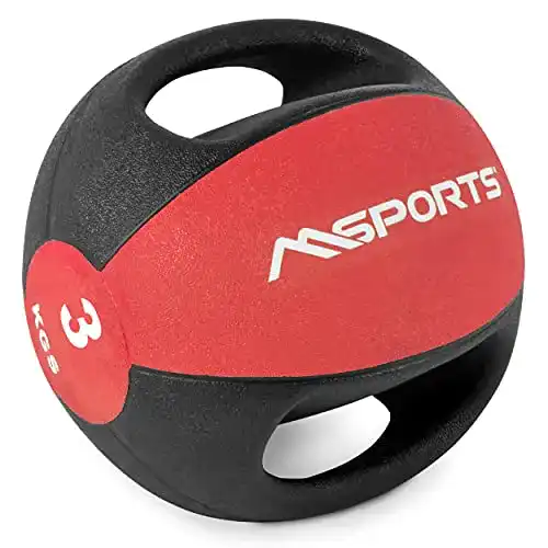 Die beste Medizinball MSPORTS Premium mit Griffe 1 – 10 kg – Professionell 2026 Test Bestseller Medizinball MSPORTS Premium mit Griffe 1 – 10 kg – Professionell