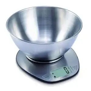 Küchenwaage Exzact mit Schüssel, große Anzeige, 5kg/11lb