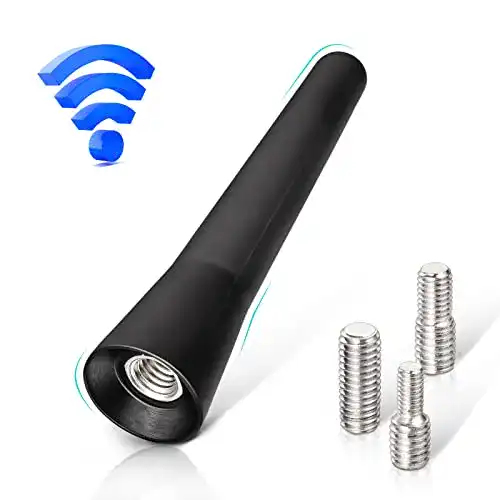 Autoantenne kurz Eightwood, FM DAB Antenne Auto, 6,5cm Mini