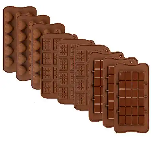 Schokoladenform PUDSIRN 9 Stück Silikon