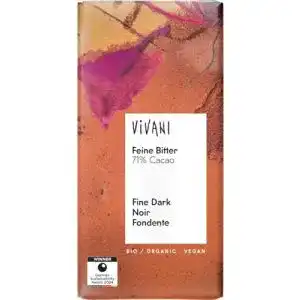 Dunkle Schokolade Vivani Bio Feine Bitter 71% Cacao (2 x 100 gr)