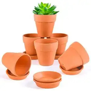 Tontöpfe Ulikey Mini Terrakotta, 6pcs Sukkulenten Töpfe