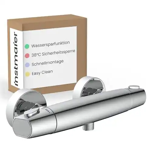 Duschthermostat instmaier T1, mit Wassersparfunktion, Chrom