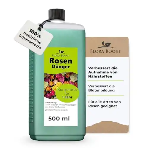 Rosendünger Flora Boost flüssig – Flüssigdünger, (500 ml)