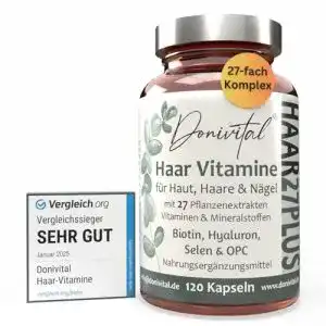 Kieselerde-Kapseln Donivital ® Haar-Vitamine, 120 Haarkapseln