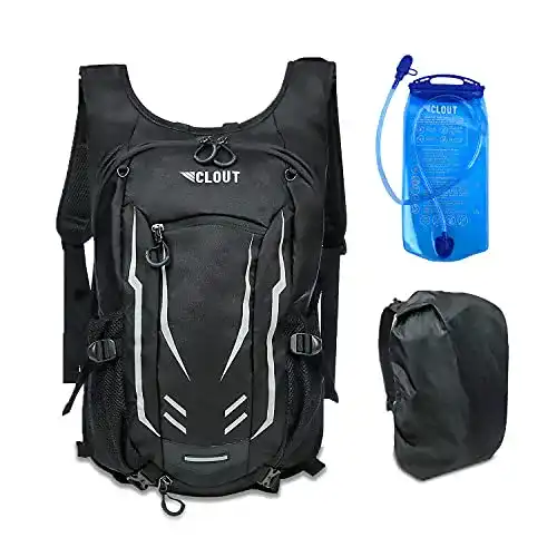 Fahrradrucksack 30 Liter CLOUT mit Trinkblase, Helmnetz