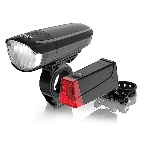 Fahrradbeleuchtung Dansi LED Fahrrad-Batterieleuchtenset, StVZO