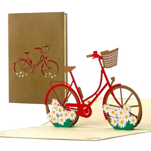Fahrradkarte Diese-Klappkarten Gutschein Fahrrad, originell