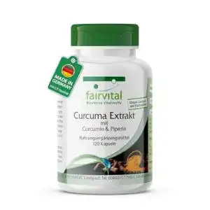 Kurkuma-Kapseln fairvital Kurkuma Kapseln, 500mg, 120 Kapseln