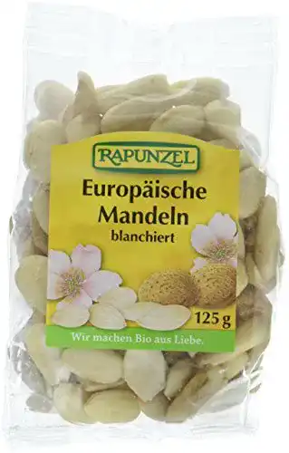 Mandeln blanchiert Rapunzel, Europa, 4 x 125 g, Bio