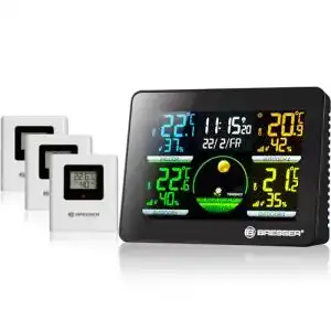 Wetterstation mit 3 Außensensoren Bresser 7000023 Thermo