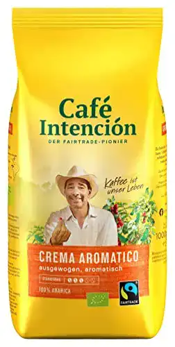 Darboven-Kaffee Darboven Café Crema Bio Fairtrade Bohnen 4x1kg
