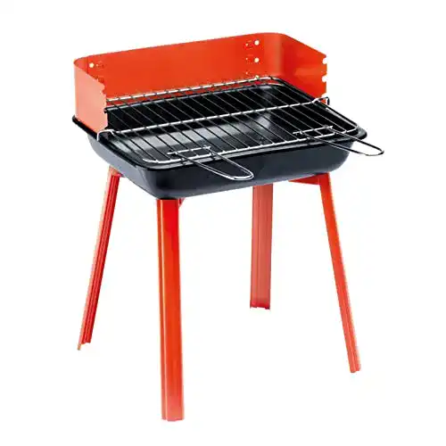Rundgrill Grillchef Portago-Holzkohlegrill, rot