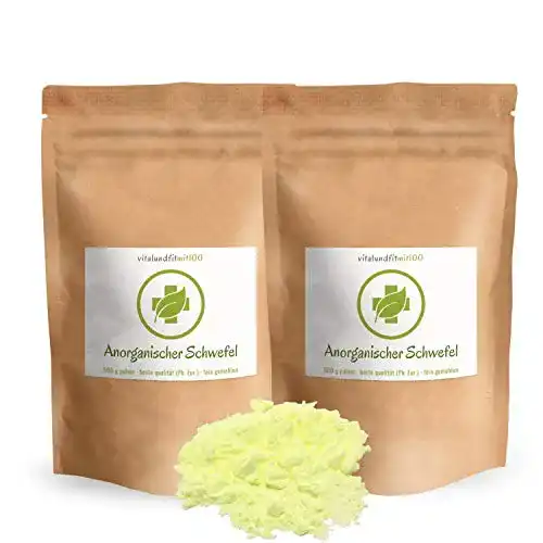Schwefelpulver vitalundfitmit100 Anorganischer Schwefel, 1 kg